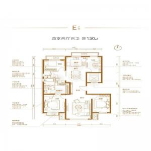 建面150㎡-4室2厅2卫
